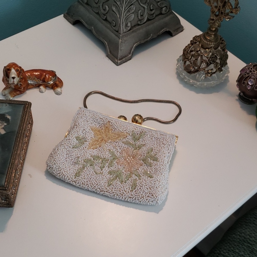 Vintage beaded clutch
